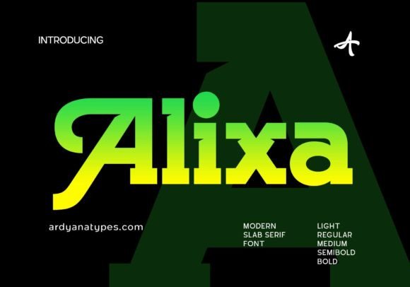 Alixa: The Perfect Slab Serif Font for Modern Business Branding
