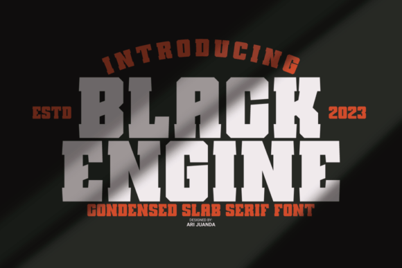 Black Engine: A Versatile Slab Serif Font for Creative Makers