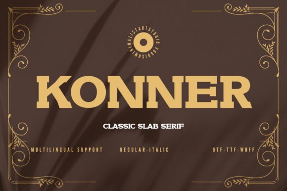 Enhance Your Brand with Konner: An Elegant Slab Serif Font
