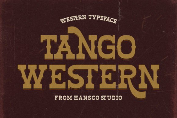 Enhance Your Brand with Tango Western: A Retro Slab Serif Font