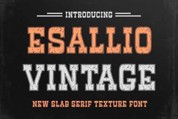 Esallio Vintage: A Timeless Slab Serif Font for Crafters