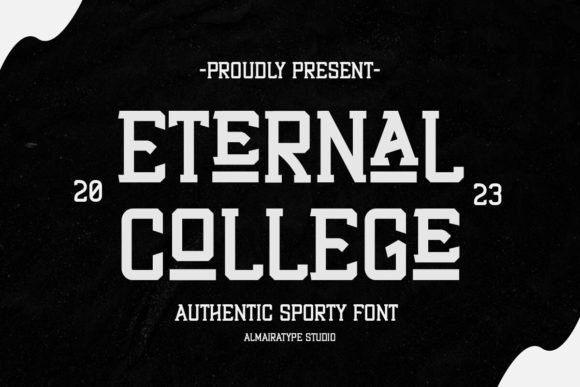 Eternal College: A Cool and Sporty Slab Serif Font for Makers