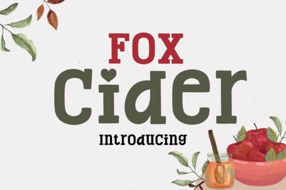 Fox Cider: A Playful Slab Serif for Dynamic Web Design
