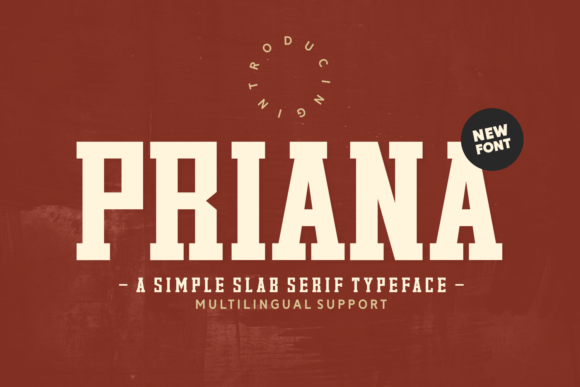 Priana: The Elegant Slab Serif for Digital Design
