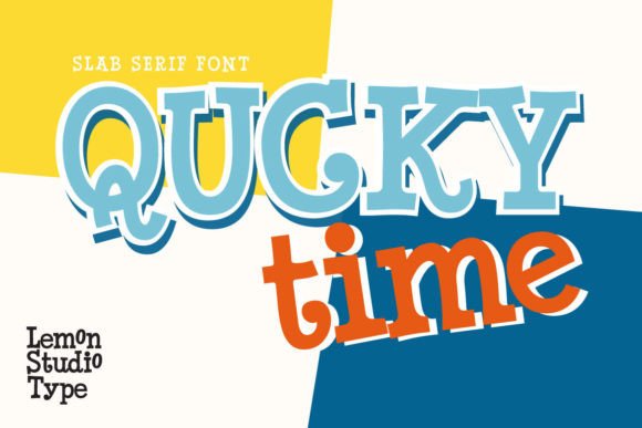 Qucky Time: A Fun Slab Serif for Creative Branding