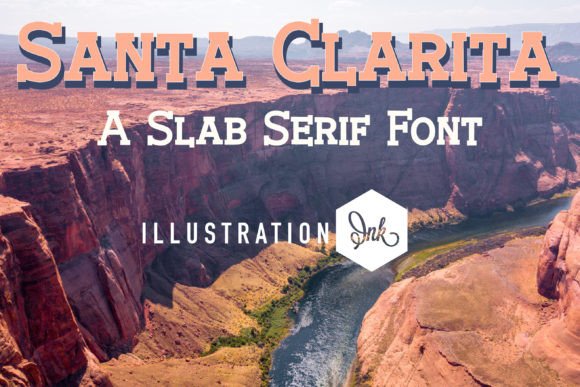 Santa Clarita: A Bold and Modern Slab Serif Font