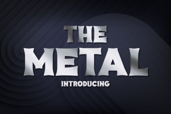 The Metal: A Stylish Vintage Slab Serif for Web Design
