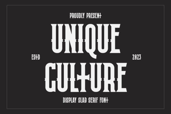 Unique Culture: A Gothic-Inspired Slab Serif for Web Design